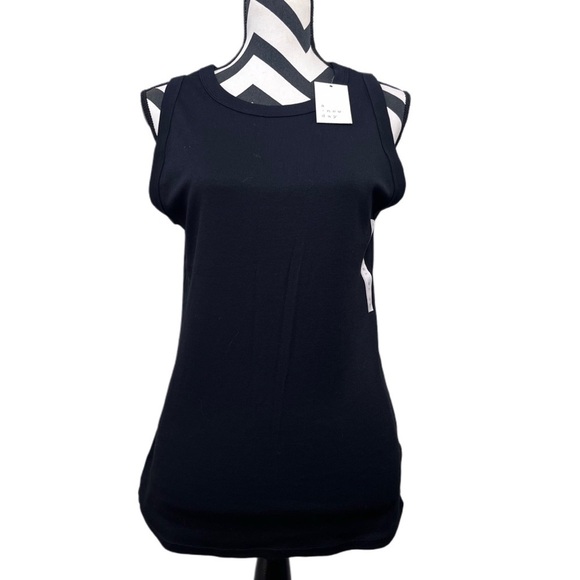 NWT a new day Minimalist Sz XXL Eyelet Short-Sleeve Button Down Shirt & Tank Set - Picture 7 of 14